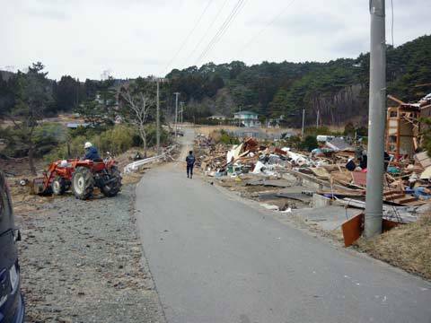 洋野町の津波の爪跡