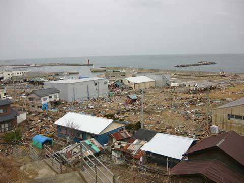 洋野町の津波の爪跡