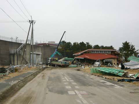 洋野町の復旧工事