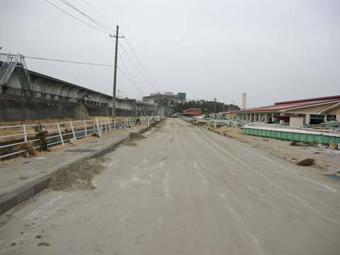 洋野町海浜公園の道路