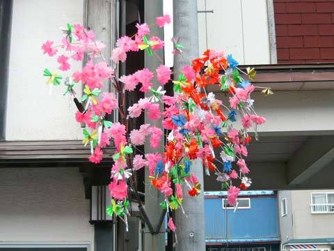 洋野町夏祭りに向けての飾り