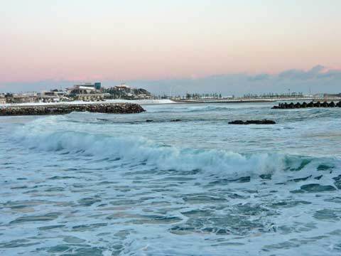 洋野町の真冬の海