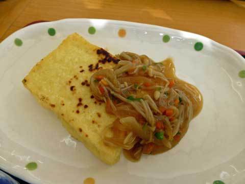 豆腐のあんかけ