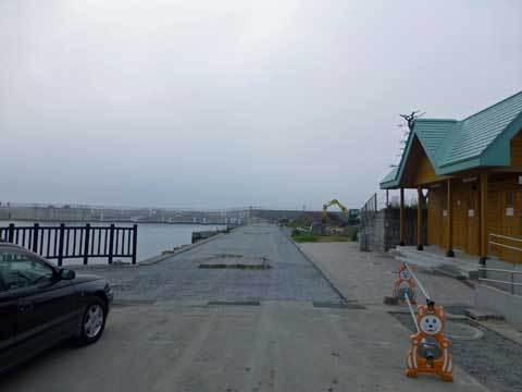 海浜公園の復旧工事