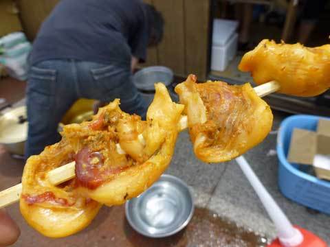 ホヤ串焼き
