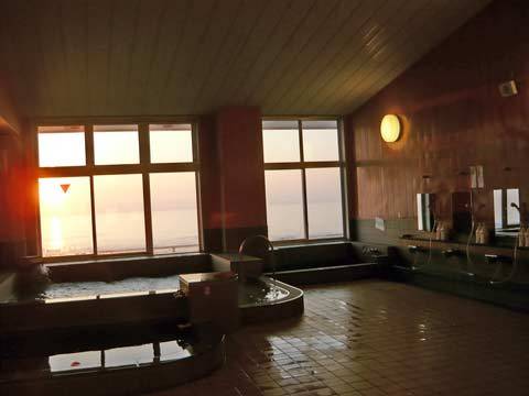 大展望風呂の朝日