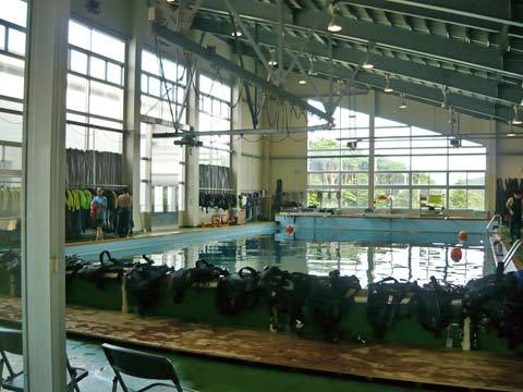 種市高校の潜水プール